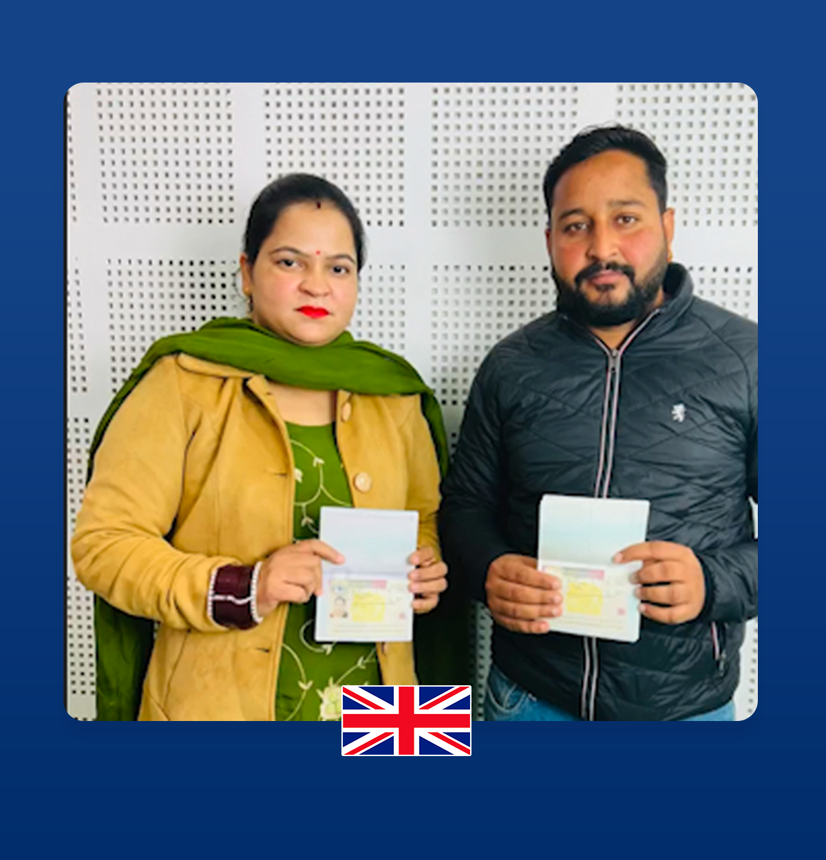 Person holding globe and passport